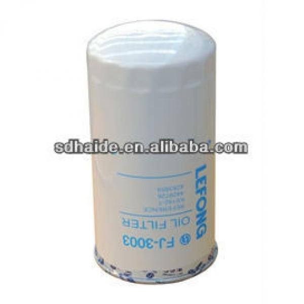 FJ3003 kato doosan volvo kobelco oil filter,oil cleaner for excavator #1 image