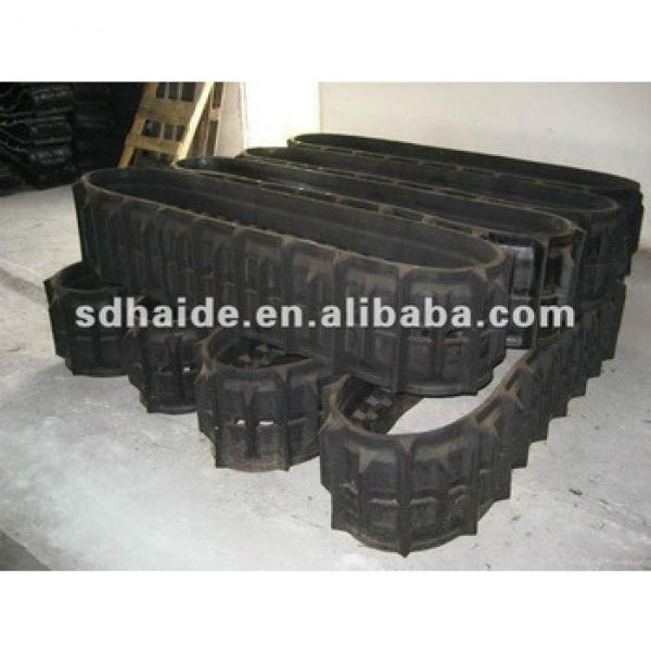 mini excavator rubber track PC50 #1 image