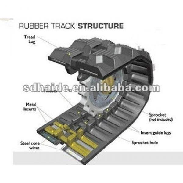 China agricultrual machinery rubber tracks/rubber pad #1 image