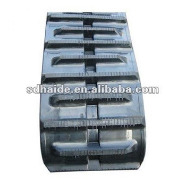 rice combine harvester rubber tracks, track excavator rubber track and rubber shoe block #1 image