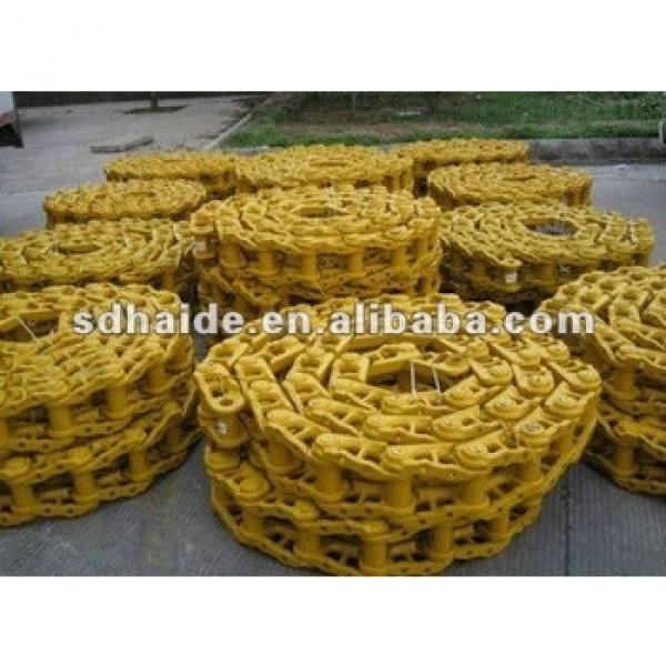 China kobelco excavator track shoe assy and track link chains , kobelco track group #1 image