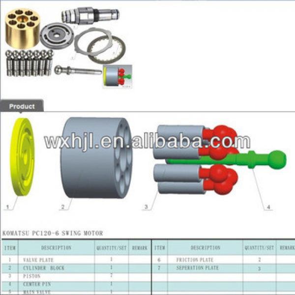 KOMATSU PC120-6 SWING MOTOR hydraulic piston pump parts #1 image