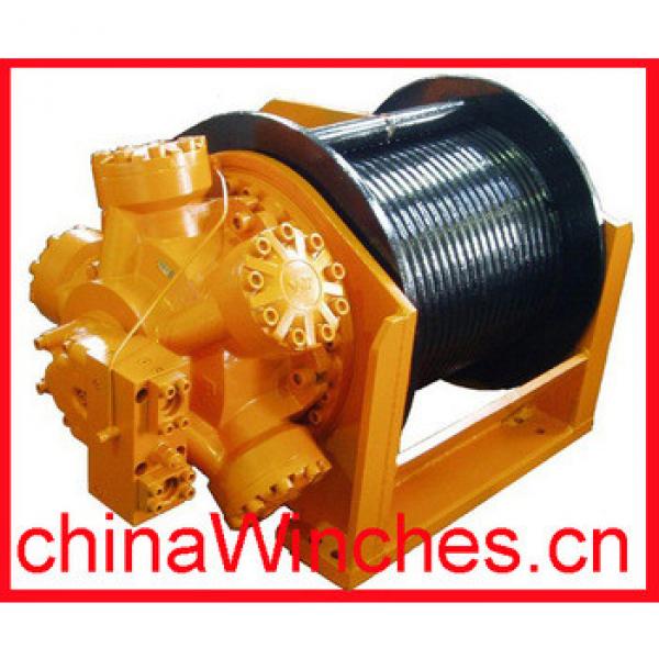 Up to 40 ton Hydraulic Garbage Winch Compact with Worm Gear Hydraulic Truck Winch #1 image