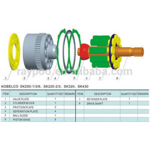 SK200 travel motor parts #1 image