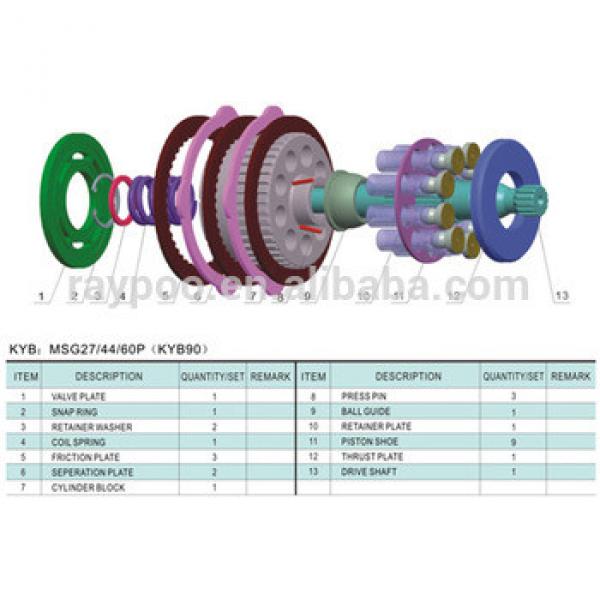 MSG-27P,44P Swing Motor parts #1 image