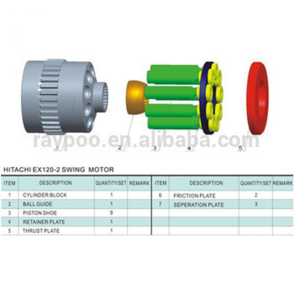 EX120-2 excavator hydraulic main pump parts #1 image