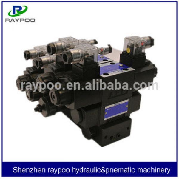 yuken solenoid operation hydraulic directional valve manifold blocks #1 image