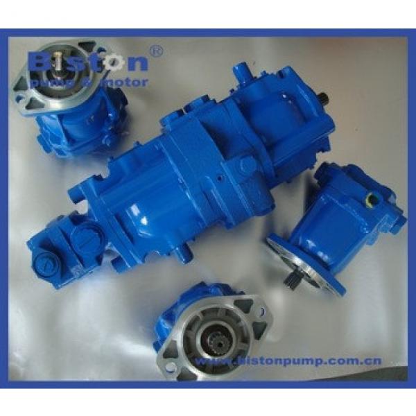 BELL 125 LOADER MAIN PUMP TA1919V20R2BR09CC21 TRIPLE PUMP TA1919V20 PISTON PUMP TA1919V20 HYDRAULIC PUMP ASSY #1 image